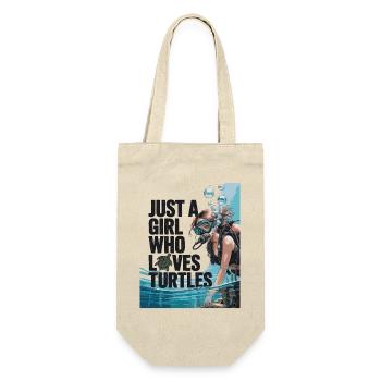 Just a girl who loves turtles - Gift Bag for Bottles - nature - Front