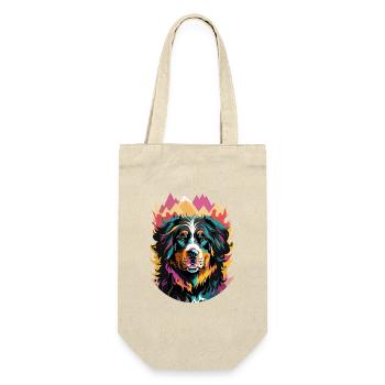 Bouvier Bernois Mignon Amour Chiens et Couleurs - Sac à bouteille - nature - Devant