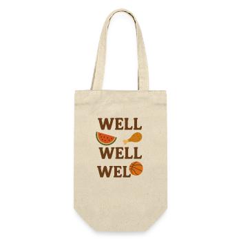 Humorous Fruit, Basketball and Chicken , Meme  - Gift Bag for Bottles - nature - Front