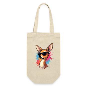 Illustration de faon avec des lunettes de soleil cool - Sac à bouteille - nature - Devant