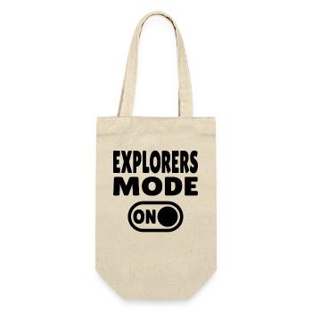 Explorers Mode ON – For real world explorers - Gift Bag for Bottles - nature - Front