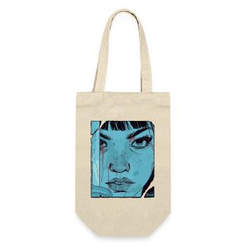 Expressional Art with Woman in Blue and Black - Gift Bag for Bottles - nature - Front