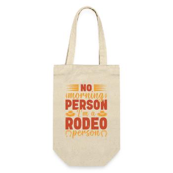 Rodeo Morning Person T-Shirt Design - Gift Bag for Bottles - nature - Front