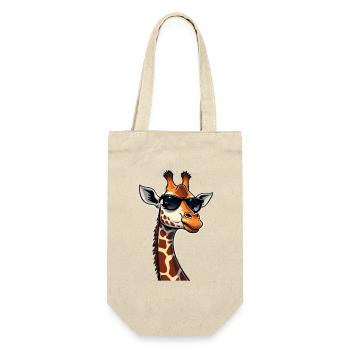 Girafe cool avec des lunettes de soleil - Sac à bouteille - nature - Devant