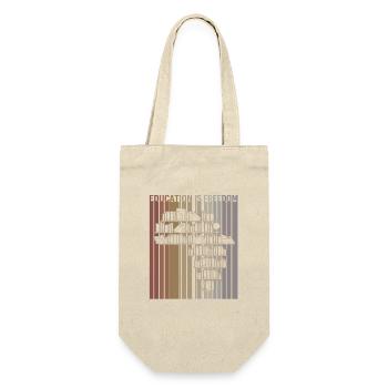 Black History Month Black-power Afro - Geschenkbeutel für Flaschen - Natur - Vorne