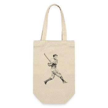 Baseball - Geschenkbeutel für Flaschen - Natur - Vorne