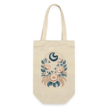 Moon and floral patterns for nighttime elegance - Gift Bag for Bottles - nature - Front
