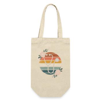 Flowery Stethoscope Nurse - Gift Bag for Bottles - nature - Front