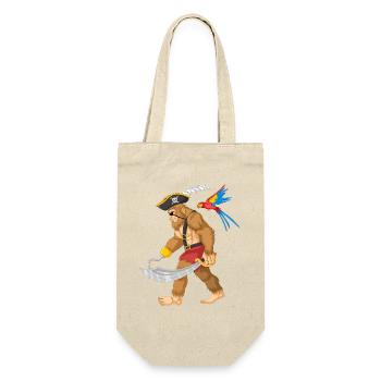 Drôle Pirate Bigfoot Épée Perroquet Aventure - Sac à bouteille - nature - Devant