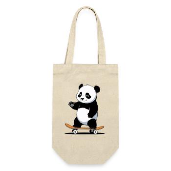 Ours câlin Panda sur planche à roulettes - Sac à bouteille - nature - Devant