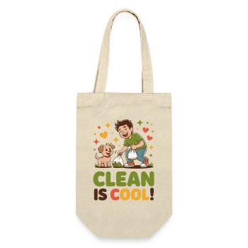 Bright Eco-Friendly Clean Up Design - Gift Bag for Bottles - nature - Front