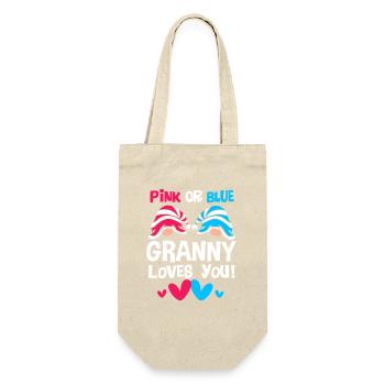 Werdende Mutter Weihnachten Gender Reveal - Geschenkbeutel für Flaschen - Natur - Vorne