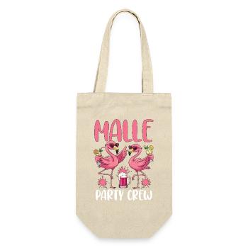 Malle Party Crew - Geschenkbeutel für Flaschen - Natur - Vorne