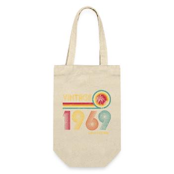 Vintage 1970s Retro Wave Design - Gift Bag for Bottles - nature - Front