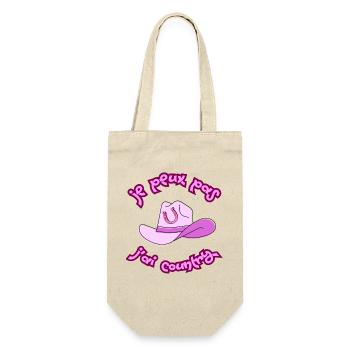 I can't, I have Country - Pink Hat - Gift Bag for Bottles - nature - Front