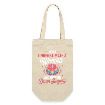 Strength of Women Brain Surgery Motif - Gift Bag for Bottles - nature - Front