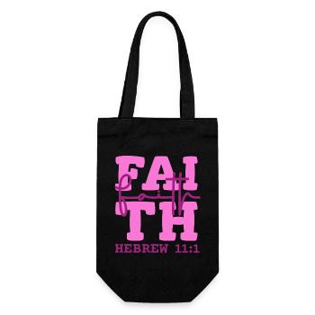 Faith Glaube Hoffnung Jesus Christliches Design - Geschenkbeutel für Flaschen - Schwarz - Vorne