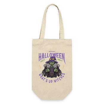 Scary Witches Halloween Motif - Gift Bag for Bottles - nature - Front