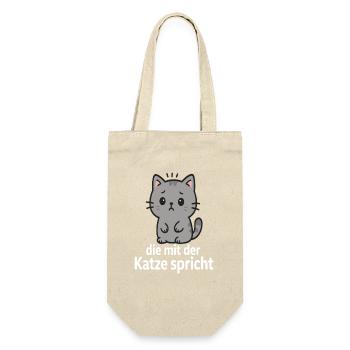 Un chaton mignon qui dit quelque chose pour les amoureux des animaux - Sac à bouteille - nature - Devant