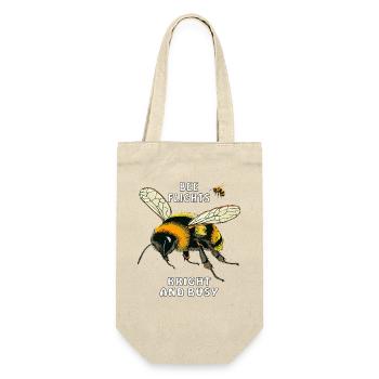 HUMMELN BEE FLIGHTS BRIGHT AND BUSY - Geschenkbeutel für Flaschen - Natur - Vorne