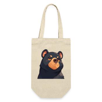 Sun Bear Malaienbär - Geschenkbeutel für Flaschen - Natur - Vorne