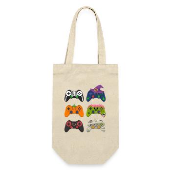 Spooky Scary Video Game Controller Halloween Gamer - Geschenkbeutel für Flaschen - Natur - Vorne