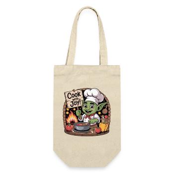 Skurrile Kobold-Koch-Illustration - Geschenkbeutel für Flaschen - Natur - Vorne