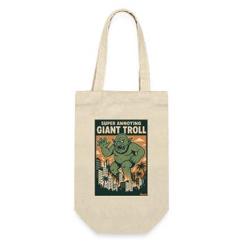 Der riesige Troll in der Stadt ist supernervig - Geschenkbeutel für Flaschen - Natur - Vorne