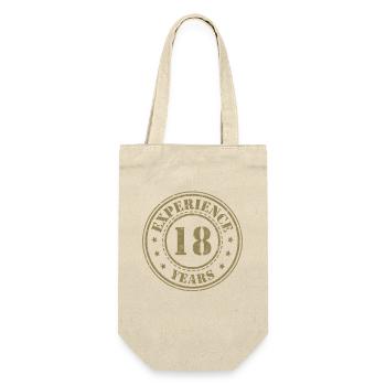 18th Birthday Grunge Style Vintage Experience Party - Gift Bag for Bottles - nature - Front