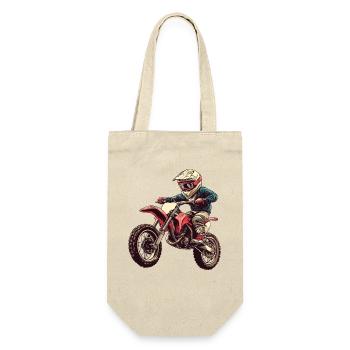 Enfant motocycliste aventureux, motocross - Sac à bouteille - nature - Devant