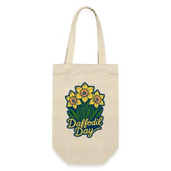 Daffodil Day - Cancer Awareness Tag - Gift Bag for Bottles - nature - Front