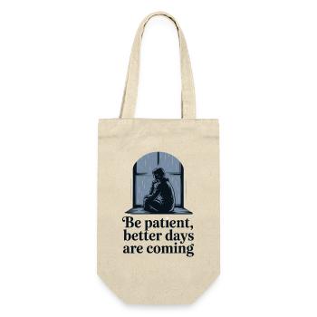 Reflective Solitude Rainy Day Design - Gift Bag for Bottles - nature - Front