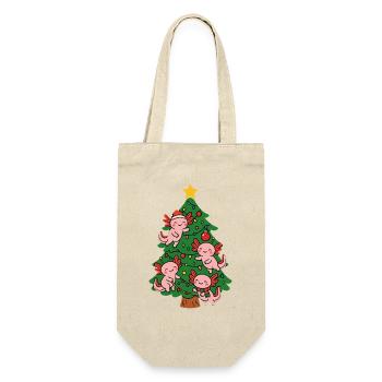 Axolotl decorate Christmas tree - Gift Bag for Bottles - nature - Front