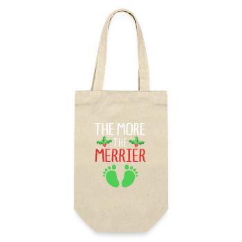 Baby shower Christmas expectant parents baby shower - Gift Bag for Bottles - nature - Front