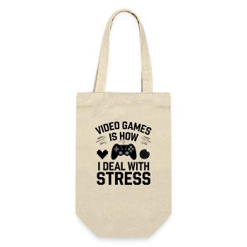 Gaming Life and Stress Relief Design - Gift Bag for Bottles - nature - Front