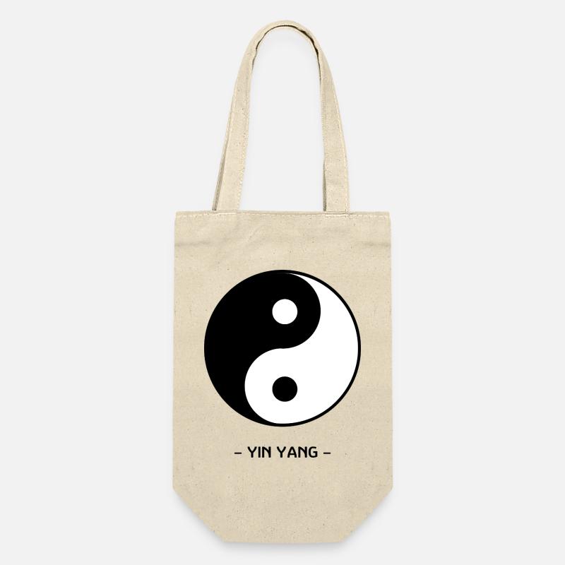 Yin Yang - Gift Bag for Bottles - nature
