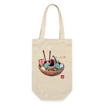 Ramen Bowl Haifisch T-Shirt - Geschenkbeutel für Flaschen - Natur - Vorne