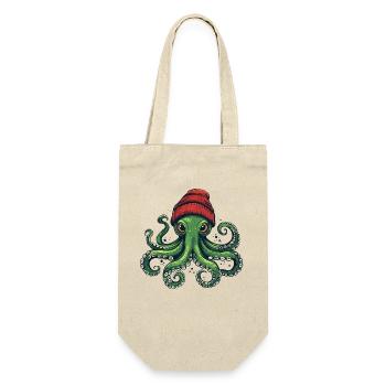 Octopus with red hat - Gift Bag for Bottles - nature - Front