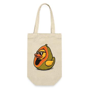 Summery mix design with duck papaya - Gift Bag for Bottles - nature - Front