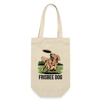  Frisbee Hund Abenteuer im Park mit deinem treuen - Geschenkbeutel für Flaschen - Natur - Vorne