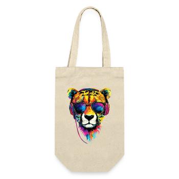 Cheetah Cheetah Big Cat Cat Lover Cheetah - Gift Bag for Bottles - nature - Front