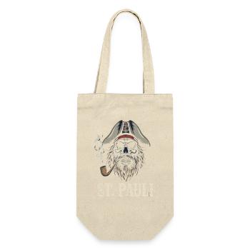 St.Pauli Kiez Hamburg Totenkopf Sankt Pauli - Gift Bag for Bottles - nature - Front