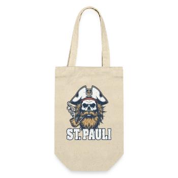 St.Pauli Kiez Hamburg Totenkopf Sankt Pauli - Sac à bouteille - nature - Devant