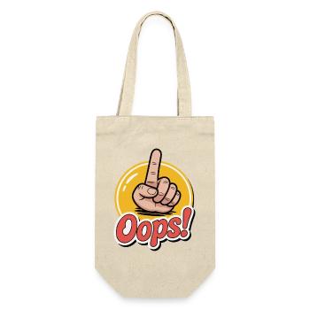 Bold Hand Gesture Graphic Design - Gift Bag for Bottles - nature - Front