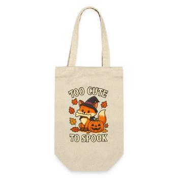  Hexen-Fuchs – Too Cute To Spook - Geschenkbeutel für Flaschen - Natur - Vorne