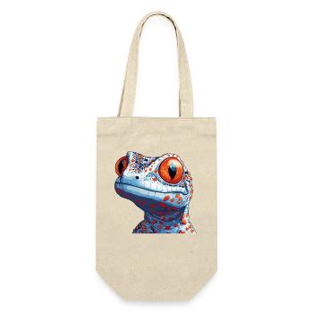 Tokay-Geckos Tokay-Gecko - Geschenkbeutel für Flaschen - Natur - Vorne