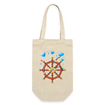Steering wheel seagulls maritime - Gift Bag for Bottles - nature - Front