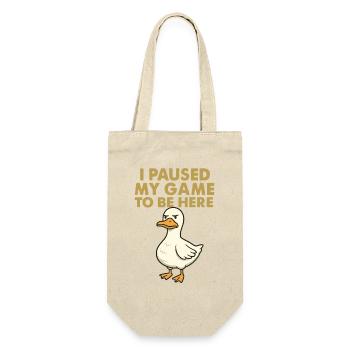 Motif de canard humoristique pour les joueurs - Sac à bouteille - nature - Devant