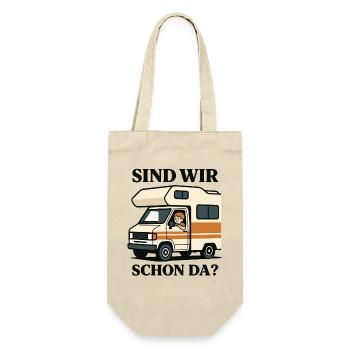 Are we already there Camper Adventure Motorhome - Gift Bag for Bottles - nature - Front