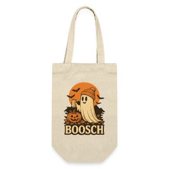 Ghost Busch Halloween Boosch Gruseliges Kostüm T-Shirt - Geschenkbeutel für Flaschen - Natur - Vorne